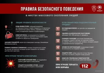правила БЕЗОПАСНОСТИ ПОВЕДЕНИЯ в местах массового скопления людей - фото - 1